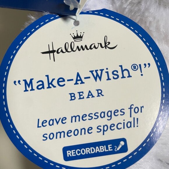Hallmark “Make-A-Wish” Recordable Plush Bear - Picture 6 of 13